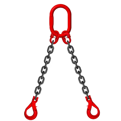 Duplex chain sling, Grade and capacity vary by chain type, Lifting Chains