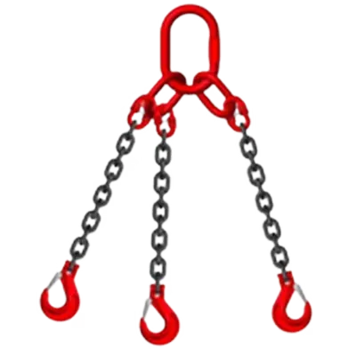 Triplex chain sling, Grade and capacity vary by chain type, Lifting Chains